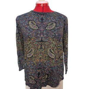 Lucky Brand Paisley Blouse